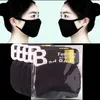 100% bomullsytor Mask Unisex mun Justerbar Anti Dust Face Mask Black Bomull Mouth Mask Muffle för cykling Camping FY9043