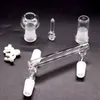 Adaptadores de suspensão de vidro 3 Adaptador de apanhador de cinzas de recuperação de vidro para cachimbo de vidro de vidro Bongus de petróleo de vidro 14,4 mm ou 18,8 mm com clipe Keck