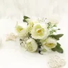 Peônia de seda branco Peônia casa decoração flor artificial