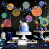 WEIGAO Galáxia Decoração Do Partido Utensílios De Mesa Descartáveis ​​Menino Espaço Astronauta Astronauta Espaço Temático Crianças Decoração de Festa de Aniversário