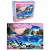 1000 stuks Jigsaw Puzzles Educatief Speelgoed Landschap Space Stars Educatief Puzzel Speelgoed voor Kinderen / Volwassenen Kerst Halloween Gift