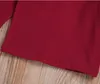 Dziewczynek Ubrania Dla Dzieci Falbala Solidne koszulki Wzburzyć Z Długim Rękawem Topy Bawełniane Koszule Dorywcze Torddle Boutique Tee Fashion Sports Bluouses B6180