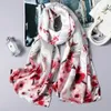 Vente en gros - Foulard en soie de créateur de luxe Chine Vent en soie de mûrier imprimé foulard cadeau long fabricant de châle en gros