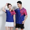 Tuta da servizio da badminton a maniche corte per uomo e donna Amanti del movimento Tennis Indumento superiore sfoderato Maglia da allenamento da allenamento Run Serve