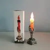 Candele a LED HALLOWEEN Scheletro Ghost Candela delle candele elettroniche senza fiamma Flame DECORAZIONE DELLA GIORNO HALLOWEEN