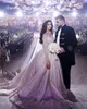 2020 Plus Size Arabic Aso Ebi Luxurious Crystals Pearls Beaded Wedding Dresses Long Sleeves Bridal Dresses Sparkly Wedding Gowns Z4786754