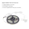 zigbee rgbcct LED 스트립 라이트 스마트 방수 SMD 5050 12V 5M LED 스트라이프 테이프 리본 ZLL 링크 컨트롤러 작동 Alexa Echo