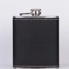 BPA Ücretsiz Mini 7oz PU Deri Sargısı Viski Flagon 304 -Binsiz Çelik Kalça Şişesi Alkol Şişesi Votka Kalça Şişesi