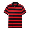 Marca Designers Men Polo pequeno cavalo Bordados Homens Polo Moda Stripe clássico respirável Polo