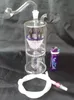 Pequeno dragão piteira de vidro Hookah, estilo, cor, entrega aleatória, canos de água, bongos de vidro, vidro Hookahs, cachimbo