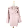 Women Hoodie Coat Atumn Zipper Ladies Chamarra Cazadora Mujer Coat For Girls Outwear Loose Elastic Waist Jacket