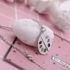 Dawapara Crystal Artist's Palette Pendant Necklace Paint Plate Pendant DIY Necklace Painter's Gift Necklace Women 2019
