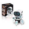 Danse électrique Six Claw Pieuvre Robot Enfants Jouets Animaux Électroniques Lumières LED Colorées Musique Diverse Marche Flexible Roue Universelle Noël Enfant Cadeaux D'anniversaire 2-1