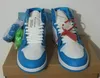 1 High Og White Herren Basketballschuhe Red Powder Blue Unc Weiße Sport-Sneaker 1S Damen Weiß Blau Schwarz Toe 3647