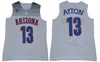Arizona Wildcats DeAndre Ayton College Basketball Jerseys Mens Mike Bibby Andre Iguodala koszulki Blue University koszulki 6492914