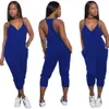 Nowy push up Fitness Pajacyki V Neck Hollow Out Kobiety Kombinezon Bez Rękawów Backless Halter Playsuit Seksowny Body