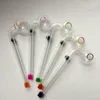 Oliebrander Glasleiding Pyrex gekleurde dikke glazen hand clear rokende pijpen met verschillende balancer water handgemaakte sigaretten tabak rook accessoires cadeau