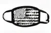 디자이너 졸리 코 튼 파티 애니메이션 인쇄 된 졸리 마스크 성인 안티 먼지 입 머플 미국 국기 마스크 재사용 가능한 빨 수있는 파티 마스크 FY9120
