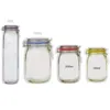 Portable Mason Jar Zipper Bags Reusable Snack Saver Leak Proof Food Sand Storage Good for Travel