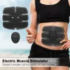 Ejercitador eléctrico de Estimulador muscular Abdominal, entrenador inteligente, pegatinas para gimnasio, almohadilla, cinturón masajeador adelgazante corporal, Unisex
