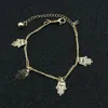 2019 Leaf Butterfly Dragonfly Anklet Bransoletka na nodze dla kobiet Moda Chian na stóp Dziewczyna Plaża Bransoletki Biżuteria Prezent