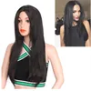 Longa rosa louro preto cinza onda natural raízes escuras perucas sintéticas para mulheres negras parte médio cosplay cabelo falso