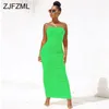 Sexy backless ruched wrap jurk voor vrouwen mouwloze bodycon causale maxi jurken plus size hoge taille solid pakket hip dress1