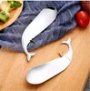 304 Stainless Steel Passion Spoons Creative Whale Soup, sugar Opener metal Egg Fruit Canned beer Openers and spoon