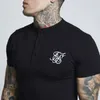 تي شيرت زنبرك القطن sik الحرير t قميص الصلبة لون tshirt sikeve siksilk top men men tee tee tee mx200611