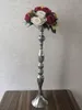 IMUWEN Candle Holders 60 CM/24\ Metal Candlestick Flower Vase Table Centerpiece Event Flower Rack Floor Road Lead Wedding Decor