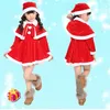Spädbarnsflickor Julutrustning Småbarn Santa Claus Costume Set Kids Xmas Party Cosplay Dress with Hat Set för Girls Boys1499085