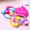 Women Girls High Elasticity 4cm Medium Thick Rolled Towel Hair Rope Candy Solid Color Rubber Band Ring Ponytail Holder