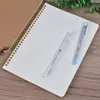 New hot sale A5 kraft paper cover notebook dot matrix grid coil school office business designer diary notebook LX1975