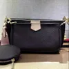 패션 가방 여성 Luxurys 핸드백 지갑 3pcs 세트 일련 번호 Crossbody 가방 동전 지갑 빈티지 가죽 어깨 가방 6 색 스트랩 JN8899