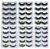 Extensions de cils longs et épais naturels cils de vison réutilisables faits à la main doux faux cils vifs maquillage DHL gratuit