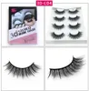 4 пары 3D Mink Hair Laven Eshiens Lose Crosscross Eye Lashes