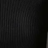 Patchwork pull femmes col roulé bouffée à manches longues à volants ourlet hauts tricotés femme 2019 printemps coréen nouveau E295