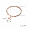 Religion Charm Armband S925 Sterling Silver18k Rose Gold Bead Jesus Pendant Trendy Exquisite Designer Jewelry for Women Bracele265R9405406