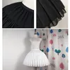 Anágua feminina crinolina gaiola cosplay saia inferior doce tutu 2 aro saia para casamento ajustável para menina lolita3048