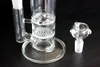 12 inch twee functie Water Bongs Hookahs Honeycomb to Birdcage dubbele percolator waterleidingen duurzame asvanger bubbler rigs