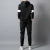 Mannen Sets Hooded Sport Pak Tracksuit Outfit Pak 2 Stuk Set Suits Hoodies Lange Broek Herfst Warm Heren Kleding Drop Shipping