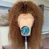 150% Honing Blonde Bruin Ginger Kleur Volledige Kant Pruik Kinky Krullend Kant Front Menselijk Haar Pruiken Voor Zwarte Vrouwen Voorbespelde Braziliaanse Remy