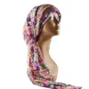 Lace Turban Cabelo Comprido Chapéus Cap Bandana étnico Lenço Bohemian Floral Headwear Partido Headband islâmica Hijab Cabelo Acessórios AZYQ6228