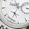 Nieuwe Master Ultra Thin Reserve de Marche 1378420 Q1378420 Steel Case White Dial Power Reserve Automatic Mens Horloge Goedkope Timezonewatch E22A1