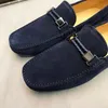 20SS Designer City Gommino Rijden Schoenen in Lederen Mannen Loafers Gommino Slipper Doug Schoenen Metalen Gesp Zachte Lederen Vrije Tijdschoen Schoen