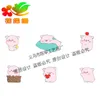 2 stks / partij Piggy Story Fairy Garden Ornamenten Micro Landschap Ambachten Kleine Decoratie Sleutelhanger Accessoires Dolls 12 Zodiac Pigs