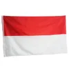 인도네시아 배너 3ft x 5ft 매달려 깃발 폴리 에스테르 인도네시아 국기 배너 야외 실내 실내 150x90cm 축하