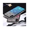 Premium Glass Diamond Glitter Wstrząśnicze Case na telefon do iPhone 12 Pro Max 11 Pro Max Case XR XS Max 8 Plus Pokrywa telefonu