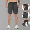 2020 verano gimnasio Fitness hombres pantalones cortos Casual Ployster negro motorista corto Homme deporte entrenamiento pantalones cortos para hombre playa blanco Joggers