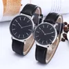 New Fashion LEATHER strip watches 36mm women watches 40mm men watches Quartz Watch Relogio Feminino Montre Femme Wristwatches gift209E